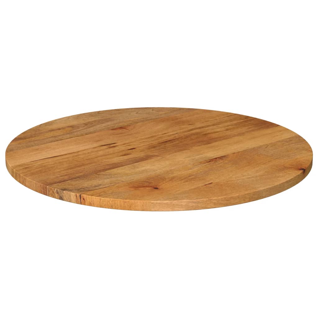 Tafelblad rond Ø 80x3,8 cm massief ruw mangohout is nu te koop bij PeponiXL, paradijselijk wonen!