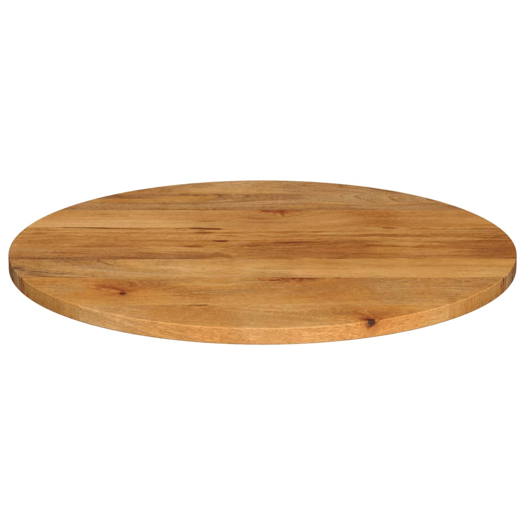 Tafelblad rond Ø 80x3,8 cm massief ruw mangohout is nu te koop bij PeponiXL, paradijselijk wonen!