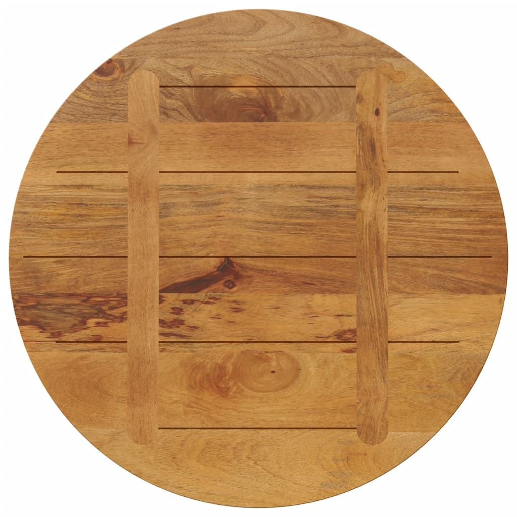 Tafelblad rond Ø 80x3,8 cm massief ruw mangohout is nu te koop bij PeponiXL, paradijselijk wonen!