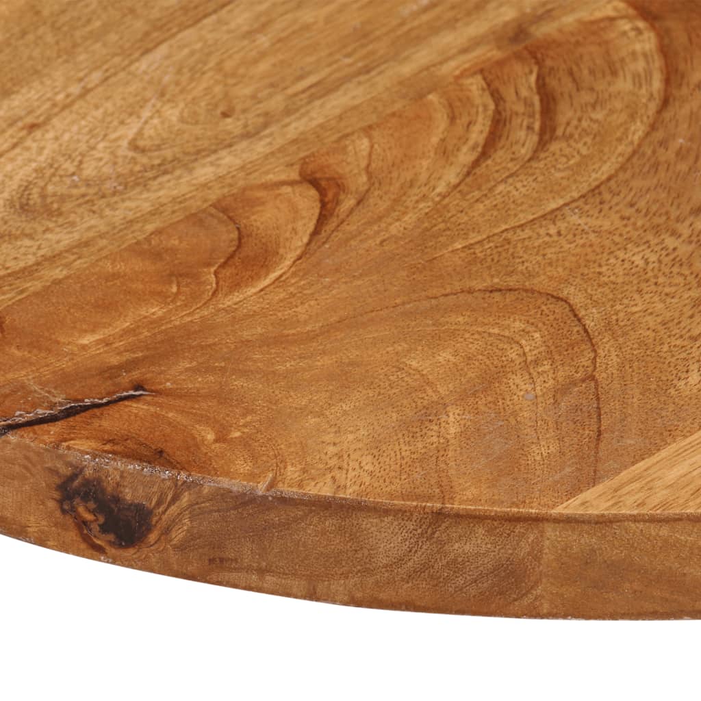 Tafelblad rond Ø 80x3,8 cm massief ruw mangohout is nu te koop bij PeponiXL, paradijselijk wonen!
