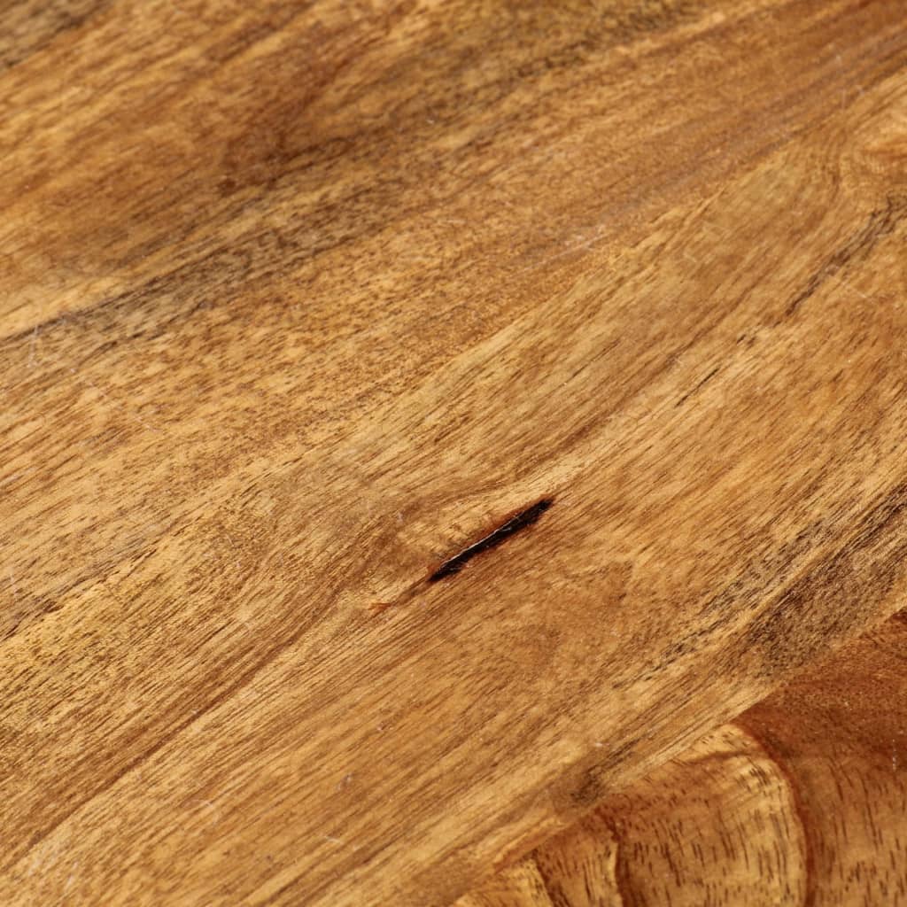 Tafelblad rond Ø 80x3,8 cm massief ruw mangohout is nu te koop bij PeponiXL, paradijselijk wonen!