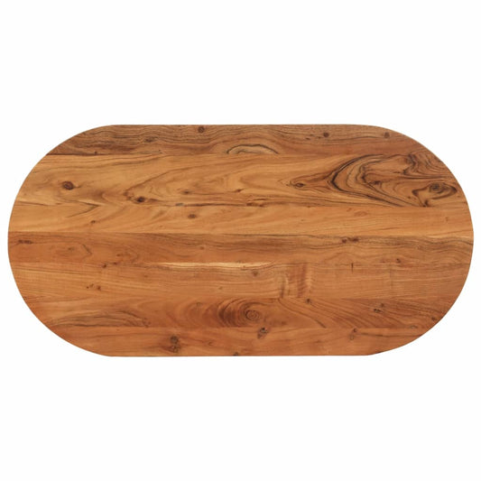 Tafelblad ovaal 80x40x2,5 cm massief acaciahout is nu te koop bij PeponiXL, paradijselijk wonen!