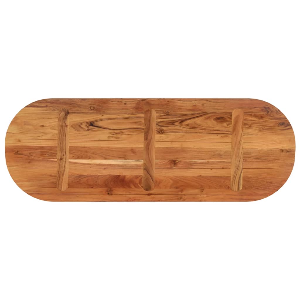 Tafelblad ovaal 110x40x2,5 cm massief acaciahout is nu te koop bij PeponiXL, paradijselijk wonen!