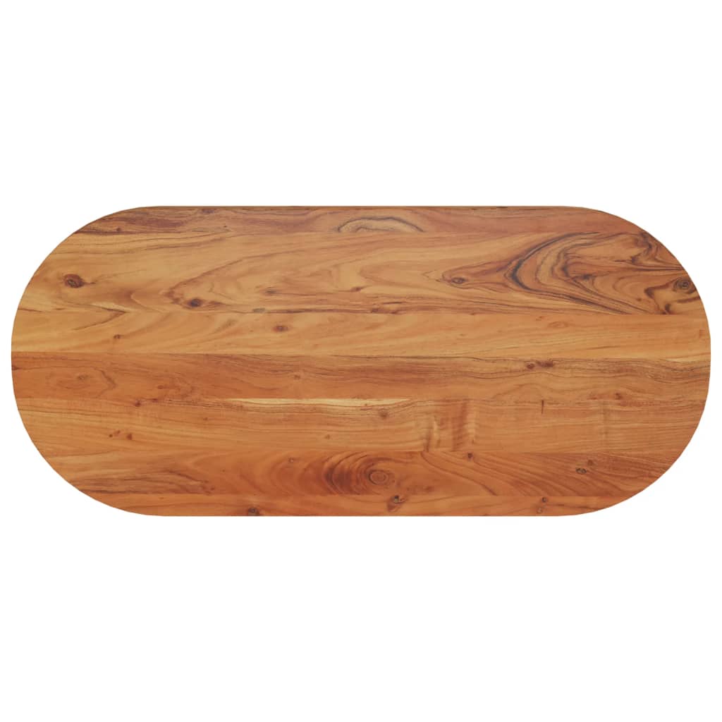 Tafelblad ovaal 90x40x3,8 cm massief acaciahout is nu te koop bij PeponiXL, paradijselijk wonen!