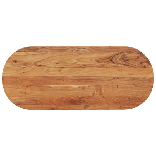 Tafelblad ovaal 100x40x3,8 cm massief acaciahout is nu te koop bij PeponiXL, paradijselijk wonen!