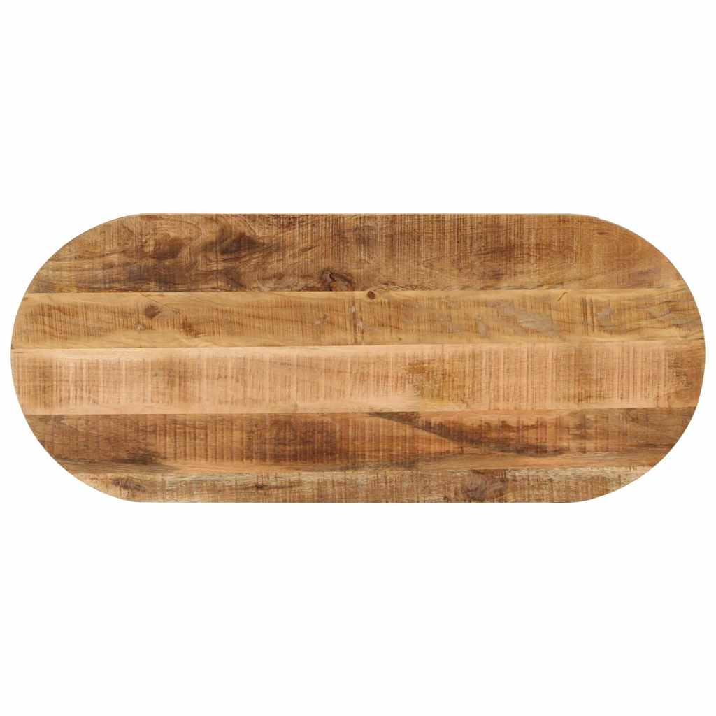 Tafelblad ovaal 140x60x2,5 cm massief ruw mangohout is nu te koop bij PeponiXL, paradijselijk wonen!