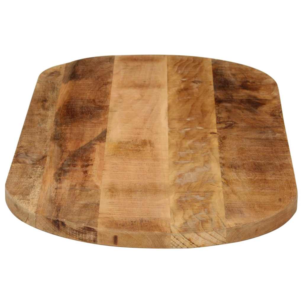 Tafelblad ovaal 140x60x2,5 cm massief ruw mangohout is nu te koop bij PeponiXL, paradijselijk wonen!