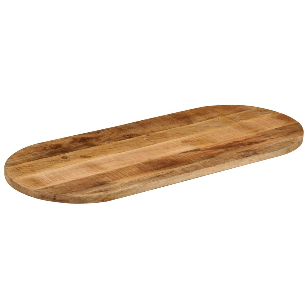 Tafelblad ovaal 100x40x3,8 cm massief ruw mangohout is nu te koop bij PeponiXL, paradijselijk wonen!
