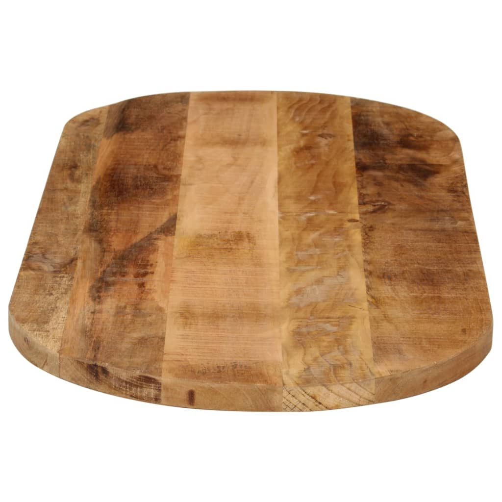 Tafelblad ovaal 100x40x3,8 cm massief ruw mangohout is nu te koop bij PeponiXL, paradijselijk wonen!