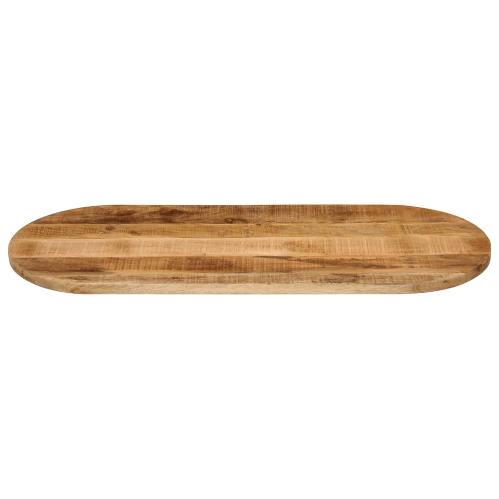 Tafelblad ovaal 120x60x3,8 cm massief ruw mangohout is nu te koop bij PeponiXL, paradijselijk wonen!