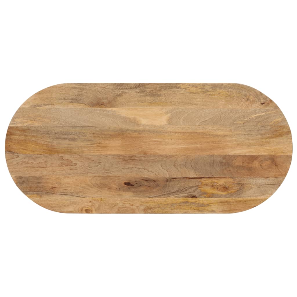 Tafelblad ovaal 120x50x2,5 cm massief mangohout is nu te koop bij PeponiXL, paradijselijk wonen!