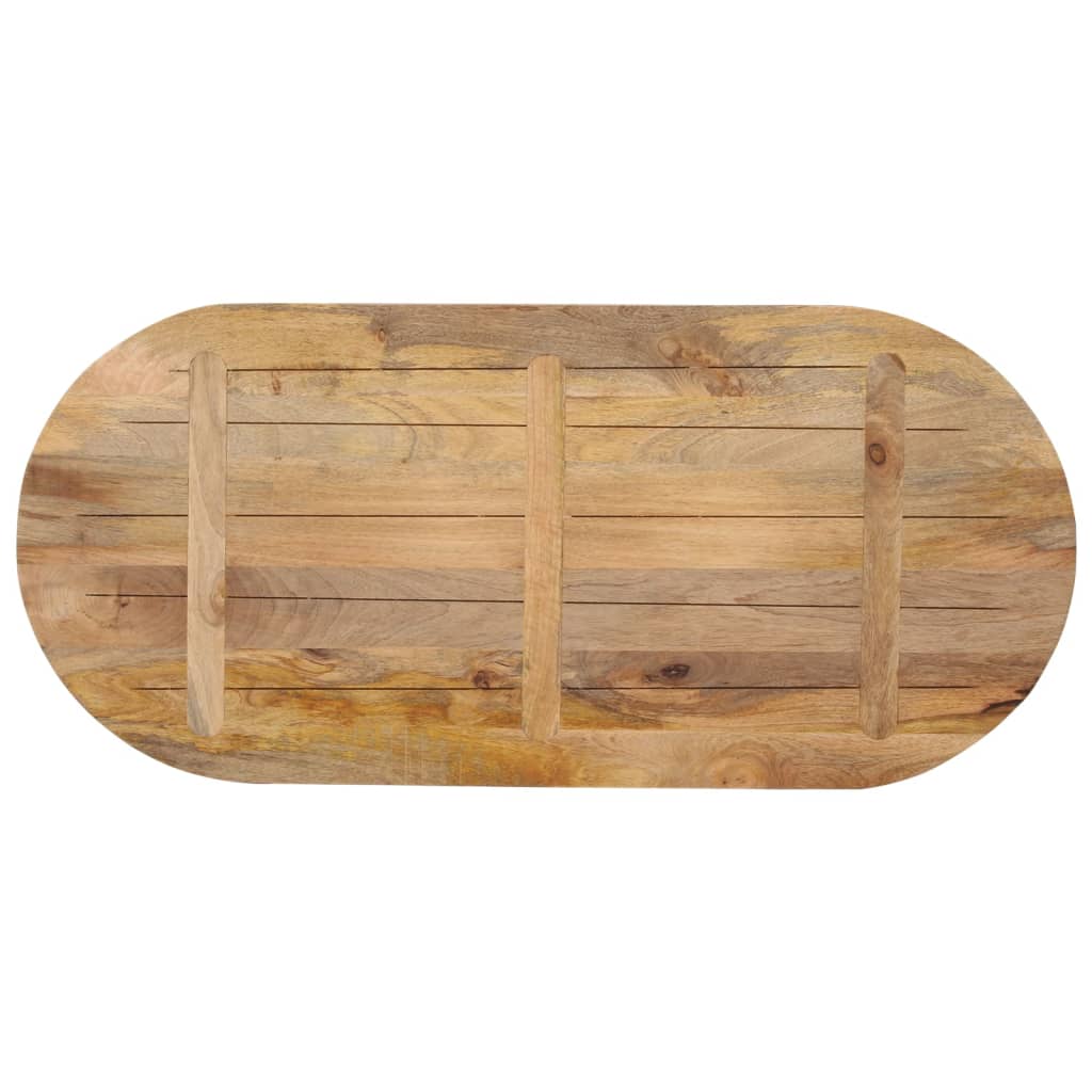 Tafelblad ovaal 120x50x2,5 cm massief mangohout is nu te koop bij PeponiXL, paradijselijk wonen!