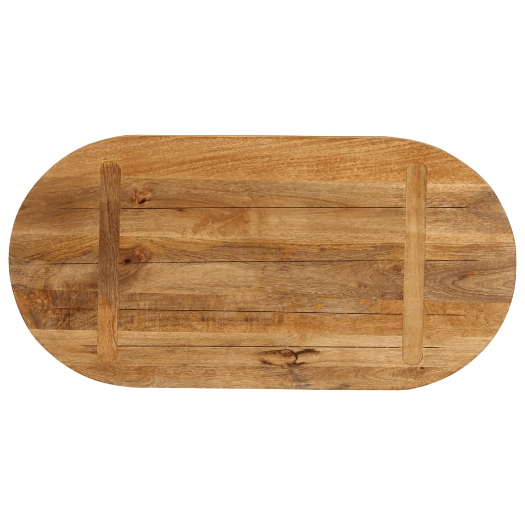 Tafelblad ovaal 80x40x2,5 cm massief mangohout is nu te koop bij PeponiXL, paradijselijk wonen!