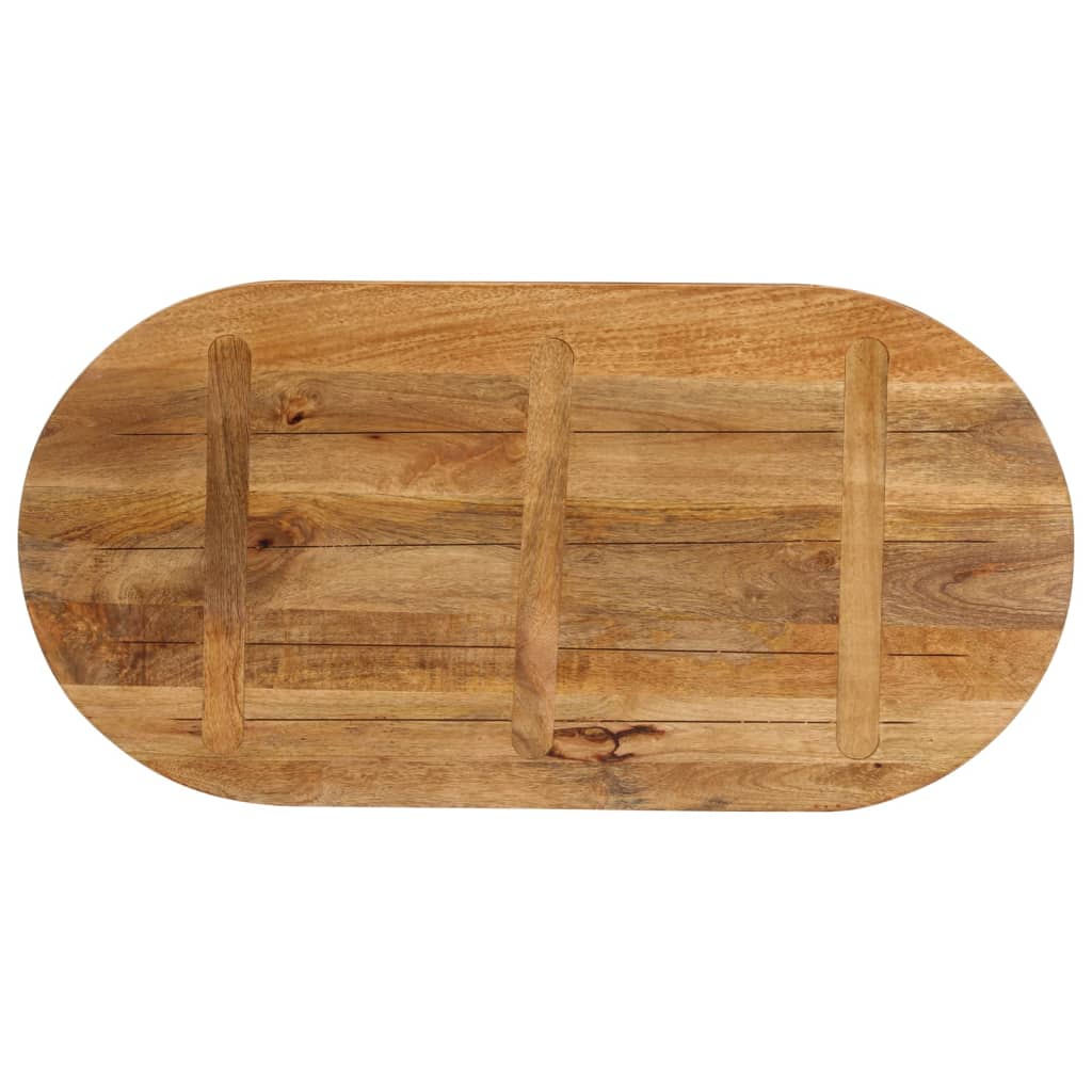 Tafelblad ovaal 110x50x3,8 cm massief mangohout is nu te koop bij PeponiXL, paradijselijk wonen!