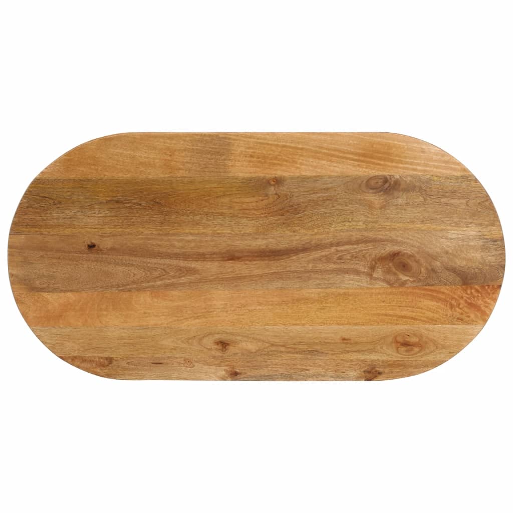 Tafelblad ovaal 120x60x3,8 cm massief mangohout is nu te koop bij PeponiXL, paradijselijk wonen!