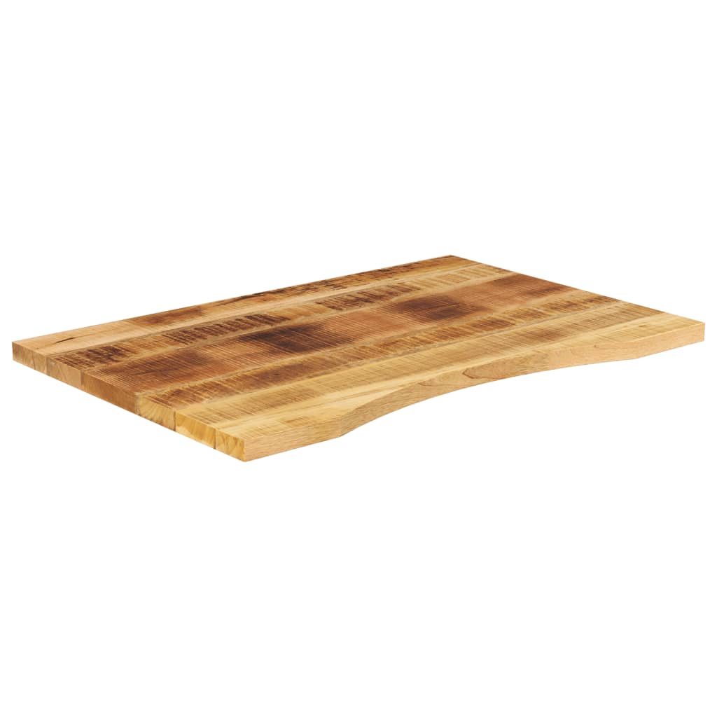 Bureaublad met ronding 100x50x2,5 cm massief ruw mangohout is nu te koop bij PeponiXL, paradijselijk wonen!