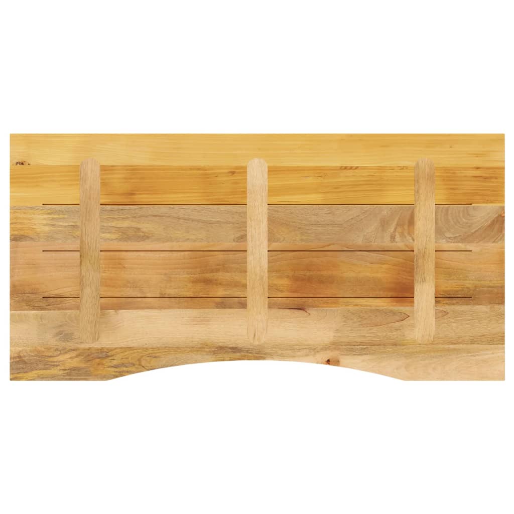 Bureaublad met ronding 110x50x2,5 cm massief ruw mangohout is nu te koop bij PeponiXL, paradijselijk wonen!