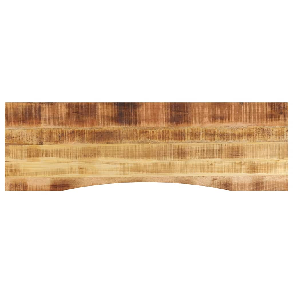 Bureaublad met ronding 160x50x2,5 cm massief ruw mangohout is nu te koop bij PeponiXL, paradijselijk wonen!