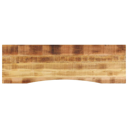 Bureaublad met ronding 160x50x2,5 cm massief ruw mangohout is nu te koop bij PeponiXL, paradijselijk wonen!