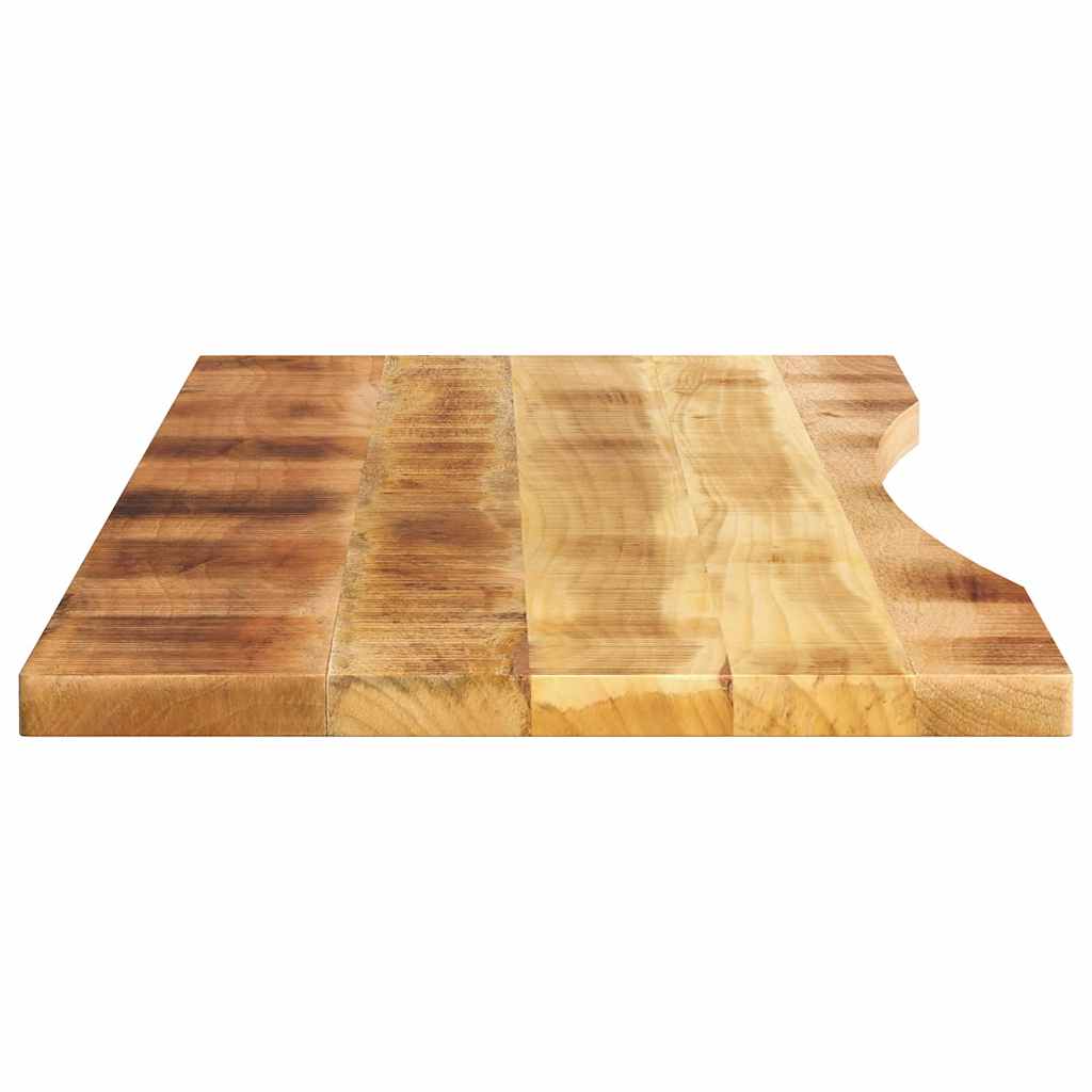 Bureaublad met ronding 160x50x2,5 cm massief ruw mangohout is nu te koop bij PeponiXL, paradijselijk wonen!