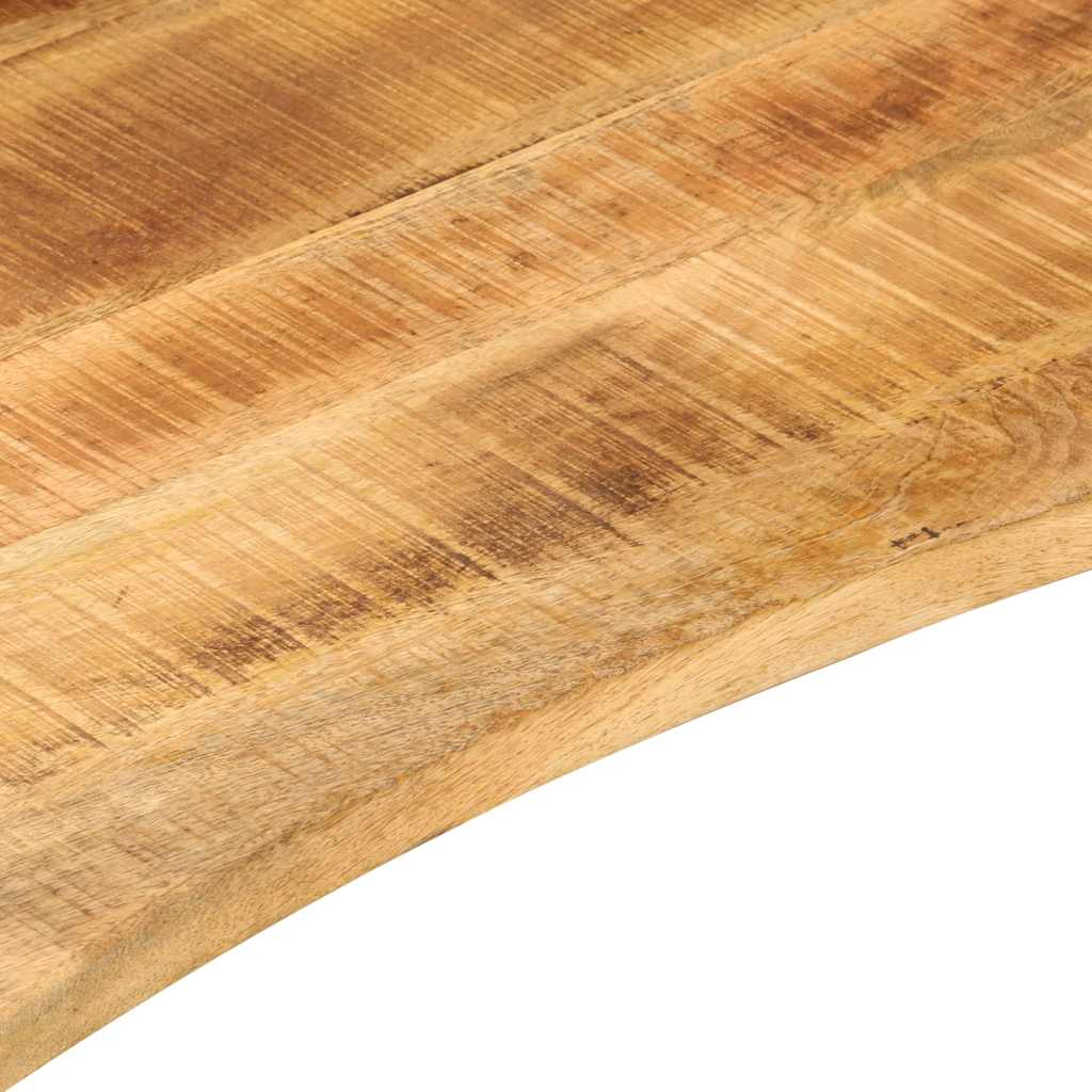Bureaublad met ronding 160x50x2,5 cm massief ruw mangohout is nu te koop bij PeponiXL, paradijselijk wonen!
