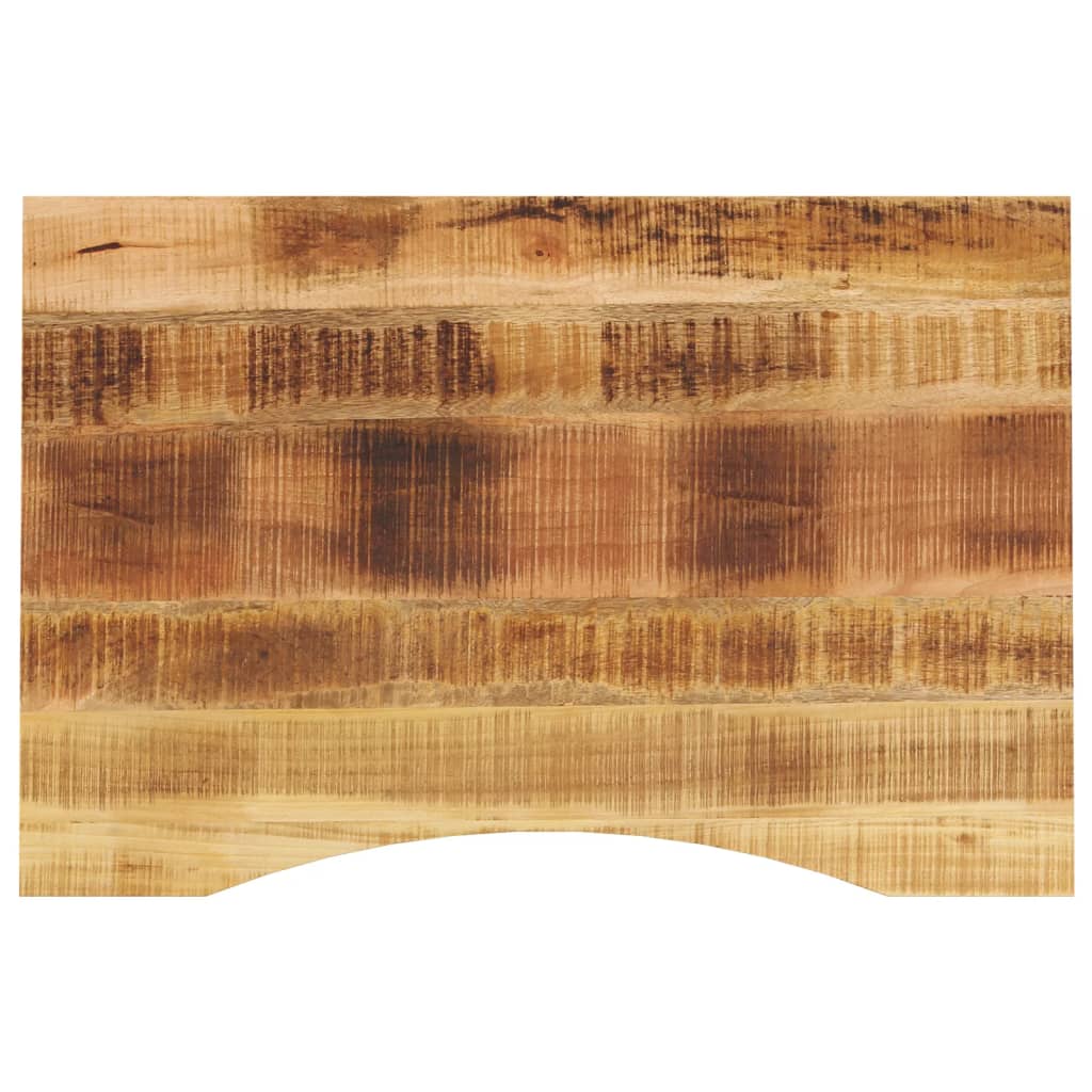 Bureaublad met ronding 80x60x2,5 cm massief ruw mangohout is nu te koop bij PeponiXL, paradijselijk wonen!