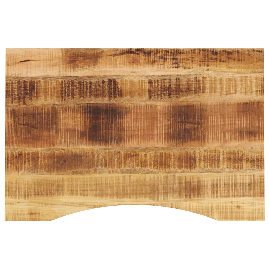 Bureaublad met ronding 100x60x2,5 cm massief ruw mangohout is nu te koop bij PeponiXL, paradijselijk wonen!