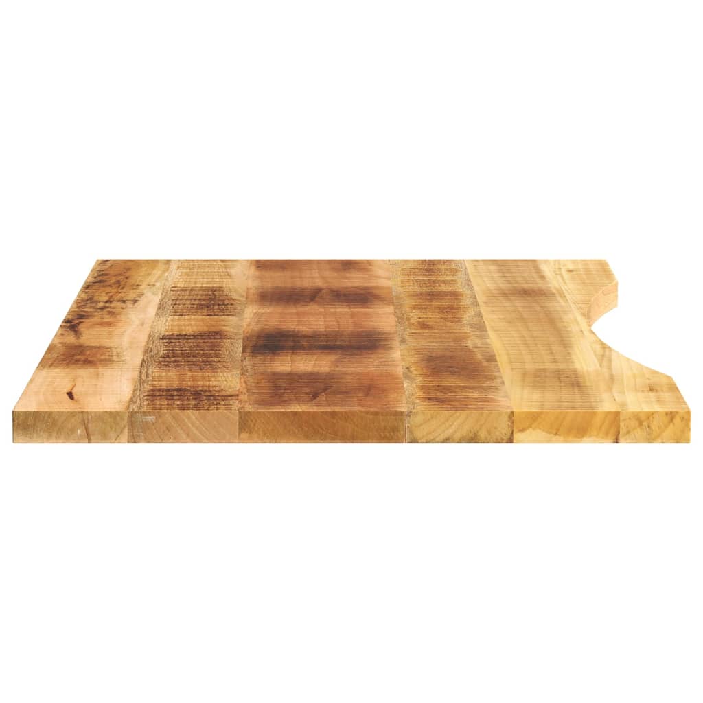 Bureaublad met ronding 100x60x2,5 cm massief ruw mangohout is nu te koop bij PeponiXL, paradijselijk wonen!
