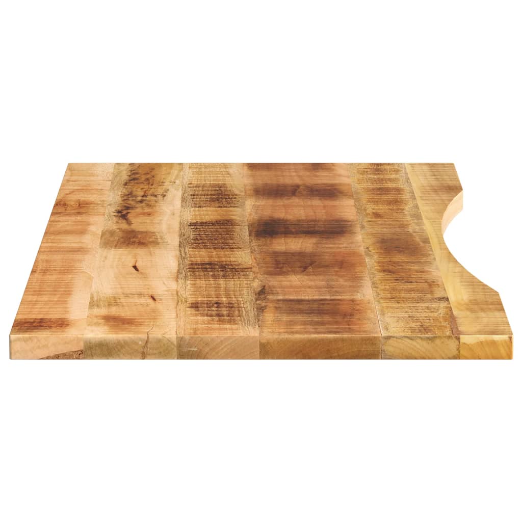 Bureaublad met ronding 110x60x2,5 cm massief ruw mangohout is nu te koop bij PeponiXL, paradijselijk wonen!