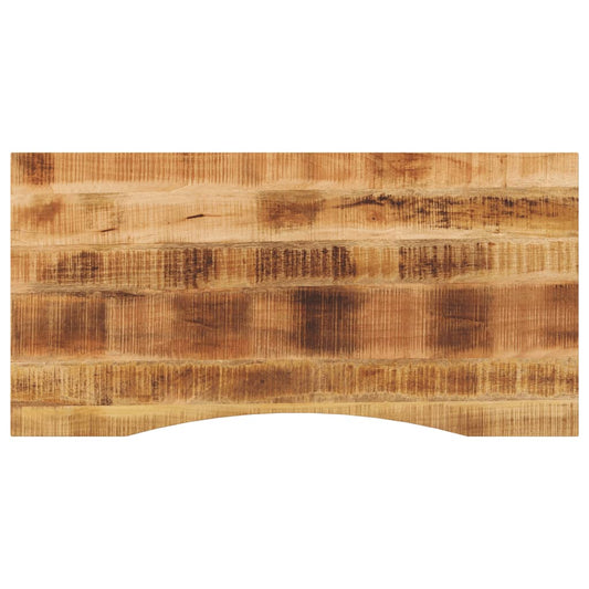Bureaublad met ronding 140x60x2,5 cm massief ruw mangohout is nu te koop bij PeponiXL, paradijselijk wonen!