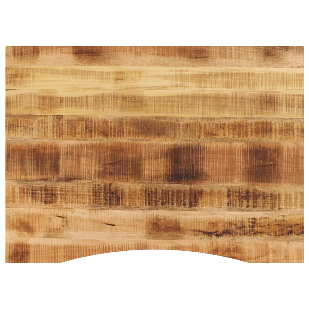 Bureaublad met ronding 100x80x2,5 cm massief ruw mangohout is nu te koop bij PeponiXL, paradijselijk wonen!