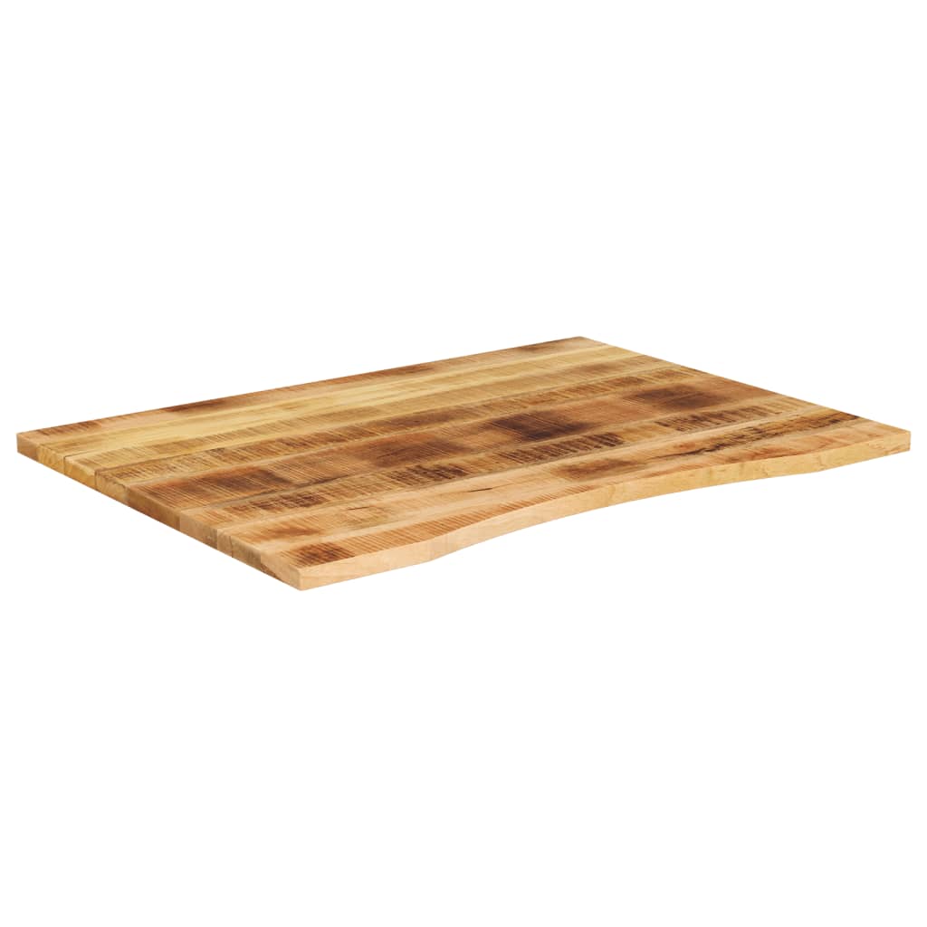 Bureaublad met ronding 100x80x2,5 cm massief ruw mangohout is nu te koop bij PeponiXL, paradijselijk wonen!
