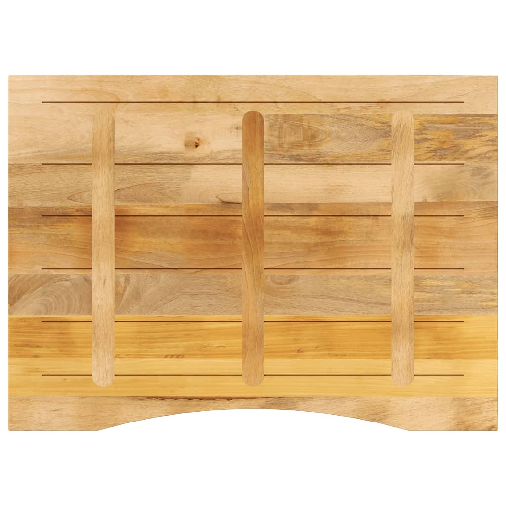 Bureaublad met ronding 100x80x2,5 cm massief ruw mangohout is nu te koop bij PeponiXL, paradijselijk wonen!