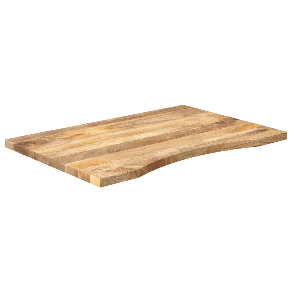 Bureaublad met ronding 90x50x2,5 cm massief ruw mangohout is nu te koop bij PeponiXL, paradijselijk wonen!