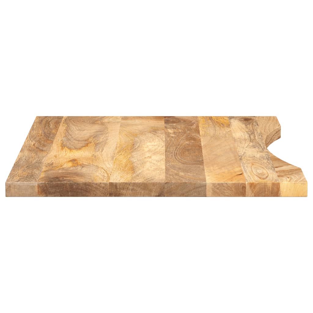 Bureaublad met ronding 100x50x2,5 cm massief ruw mangohout is nu te koop bij PeponiXL, paradijselijk wonen!
