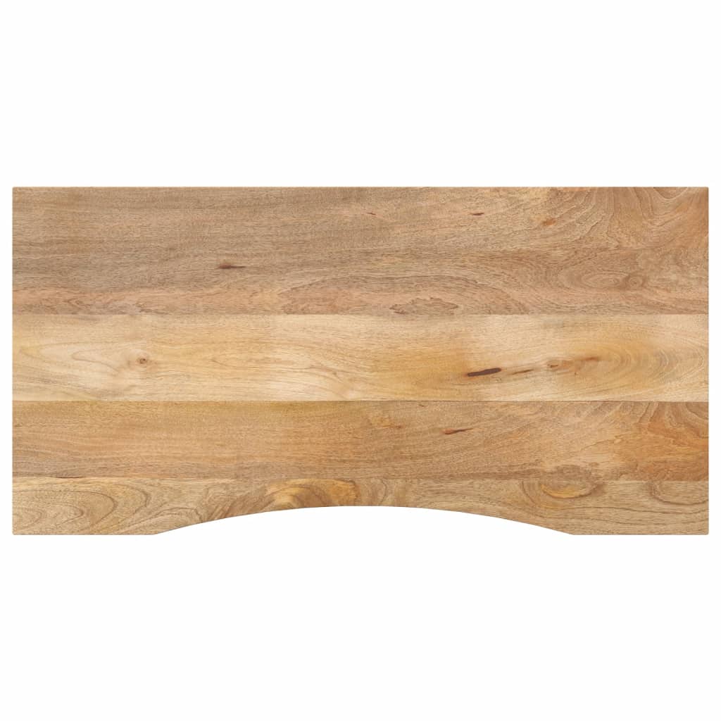 Bureaublad met ronding 110x50x2,5 cm massief ruw mangohout is nu te koop bij PeponiXL, paradijselijk wonen!