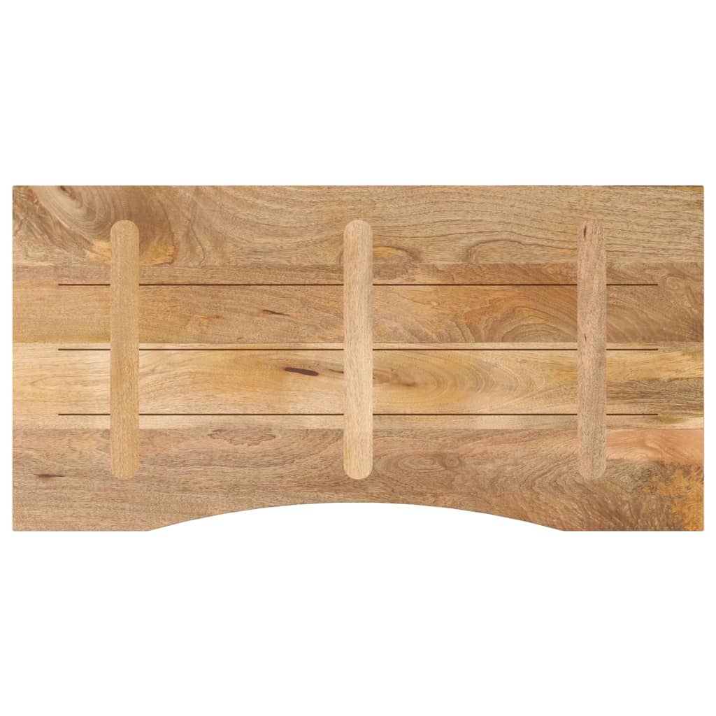 Bureaublad met ronding 110x50x2,5 cm massief ruw mangohout is nu te koop bij PeponiXL, paradijselijk wonen!