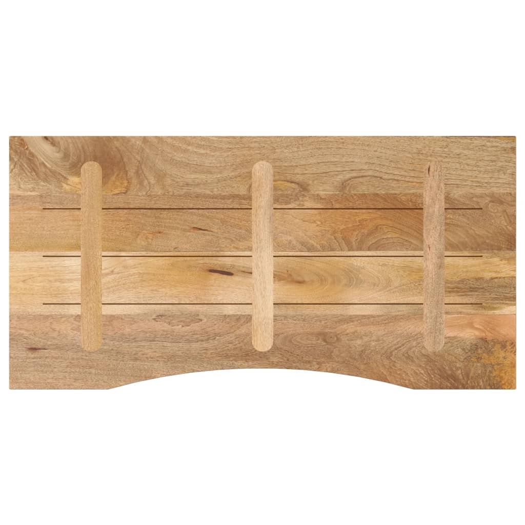 Bureaublad met ronding 120x50x2,5 cm massief ruw mangohout is nu te koop bij PeponiXL, paradijselijk wonen!