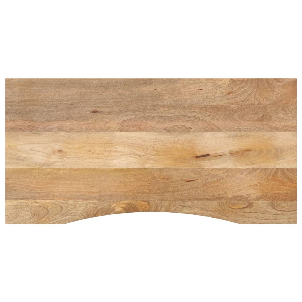 Bureaublad met ronding 140x50x2,5 cm massief ruw mangohout is nu te koop bij PeponiXL, paradijselijk wonen!