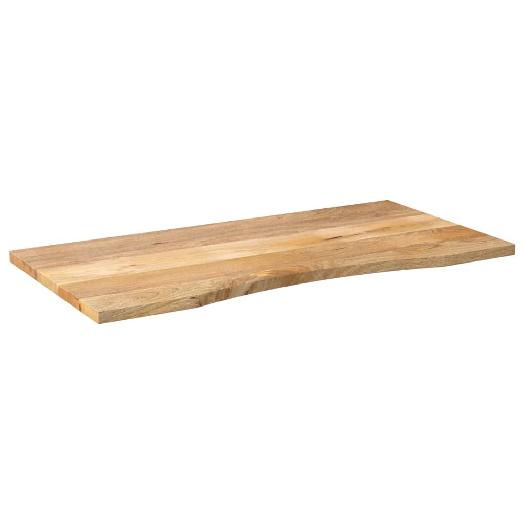 Bureaublad met ronding 140x50x2,5 cm massief ruw mangohout is nu te koop bij PeponiXL, paradijselijk wonen!