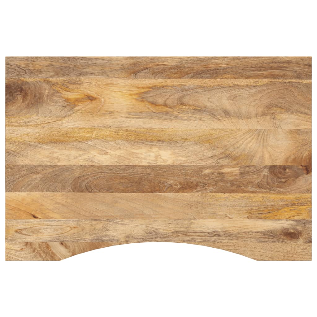 Bureaublad met ronding 100x60x2,5 cm massief ruw mangohout is nu te koop bij PeponiXL, paradijselijk wonen!