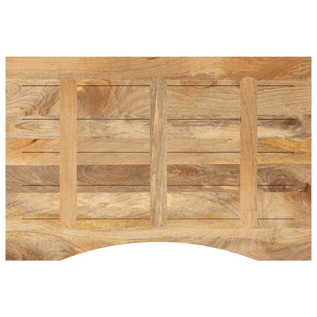 Bureaublad met ronding 100x60x2,5 cm massief ruw mangohout is nu te koop bij PeponiXL, paradijselijk wonen!