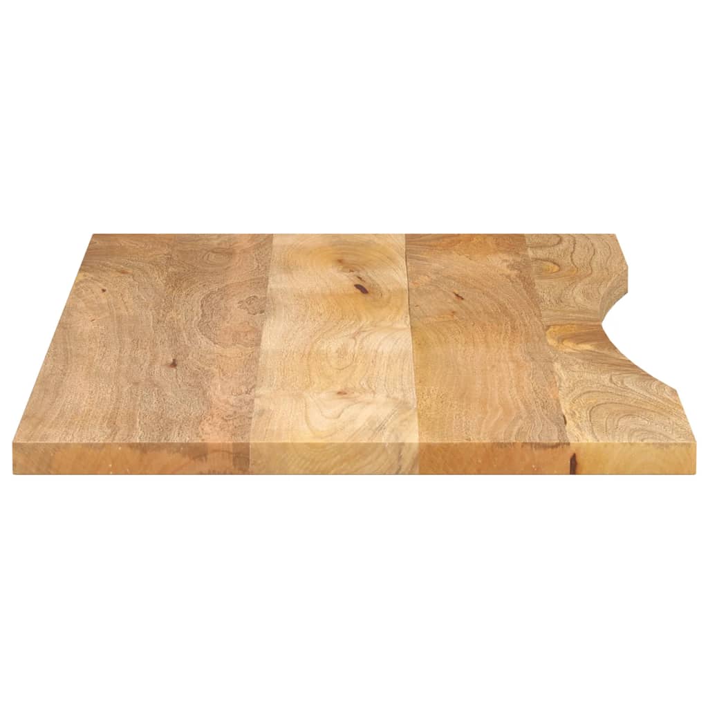 Bureaublad met ronding 120x60x2,5 cm massief ruw mangohout is nu te koop bij PeponiXL, paradijselijk wonen!