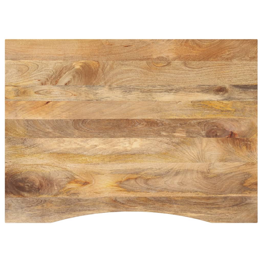 Bureaublad met ronding 100x80x2,5 cm massief ruw mangohout is nu te koop bij PeponiXL, paradijselijk wonen!