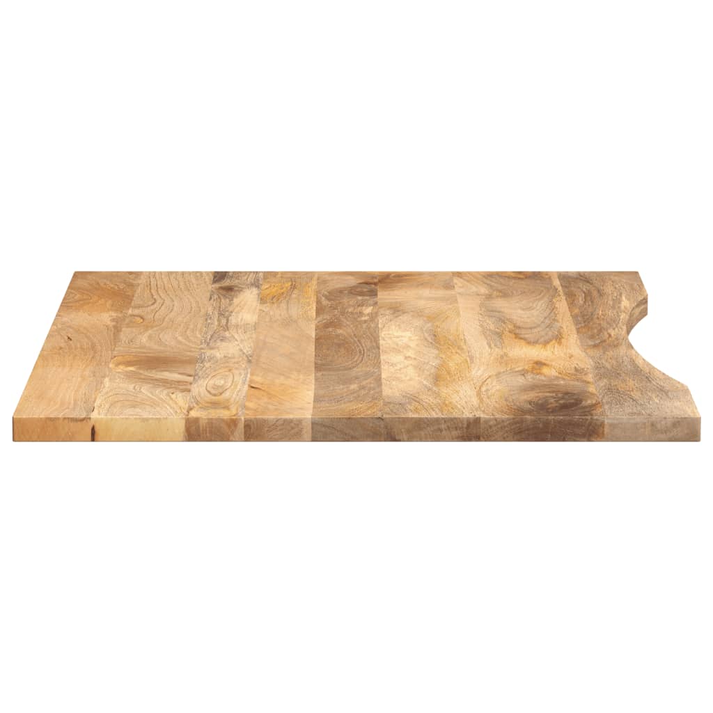 Bureaublad met ronding 100x80x2,5 cm massief ruw mangohout is nu te koop bij PeponiXL, paradijselijk wonen!
