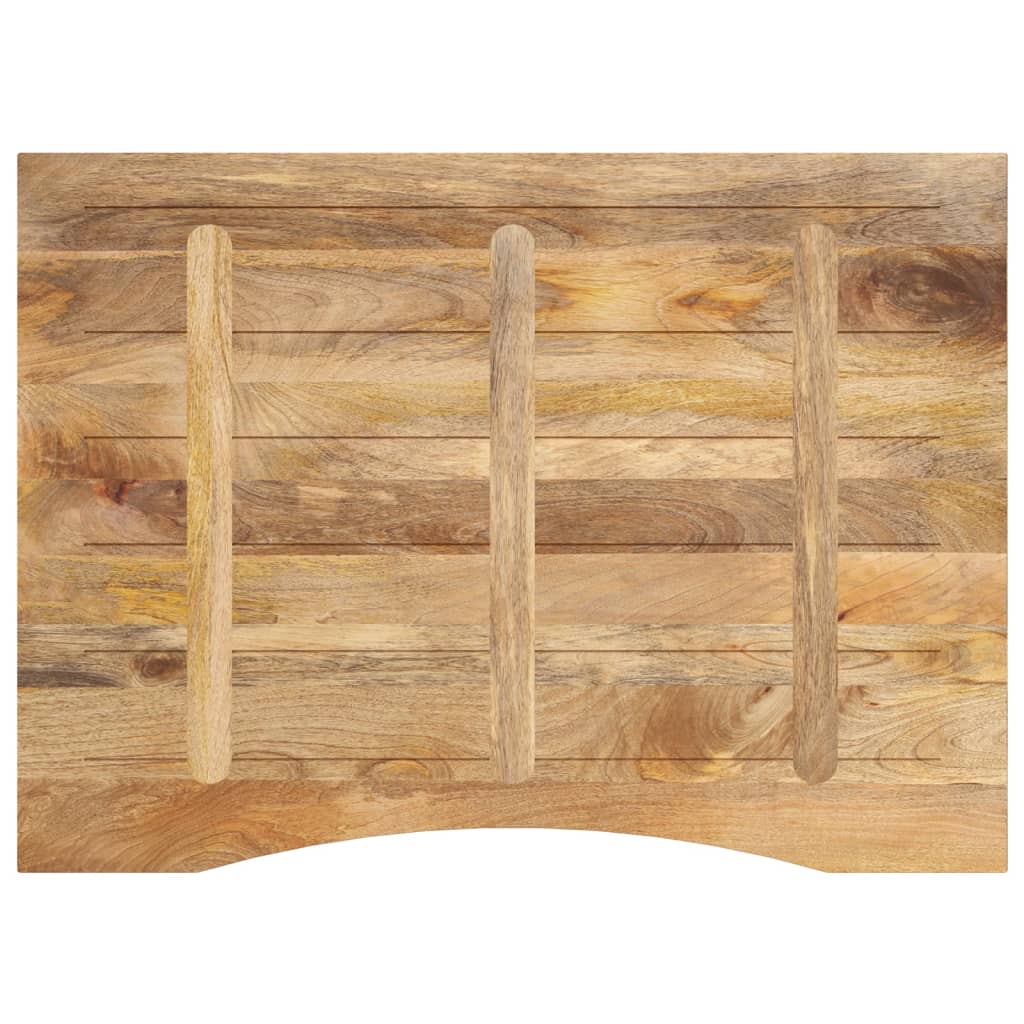 Bureaublad met ronding 100x80x2,5 cm massief ruw mangohout is nu te koop bij PeponiXL, paradijselijk wonen!