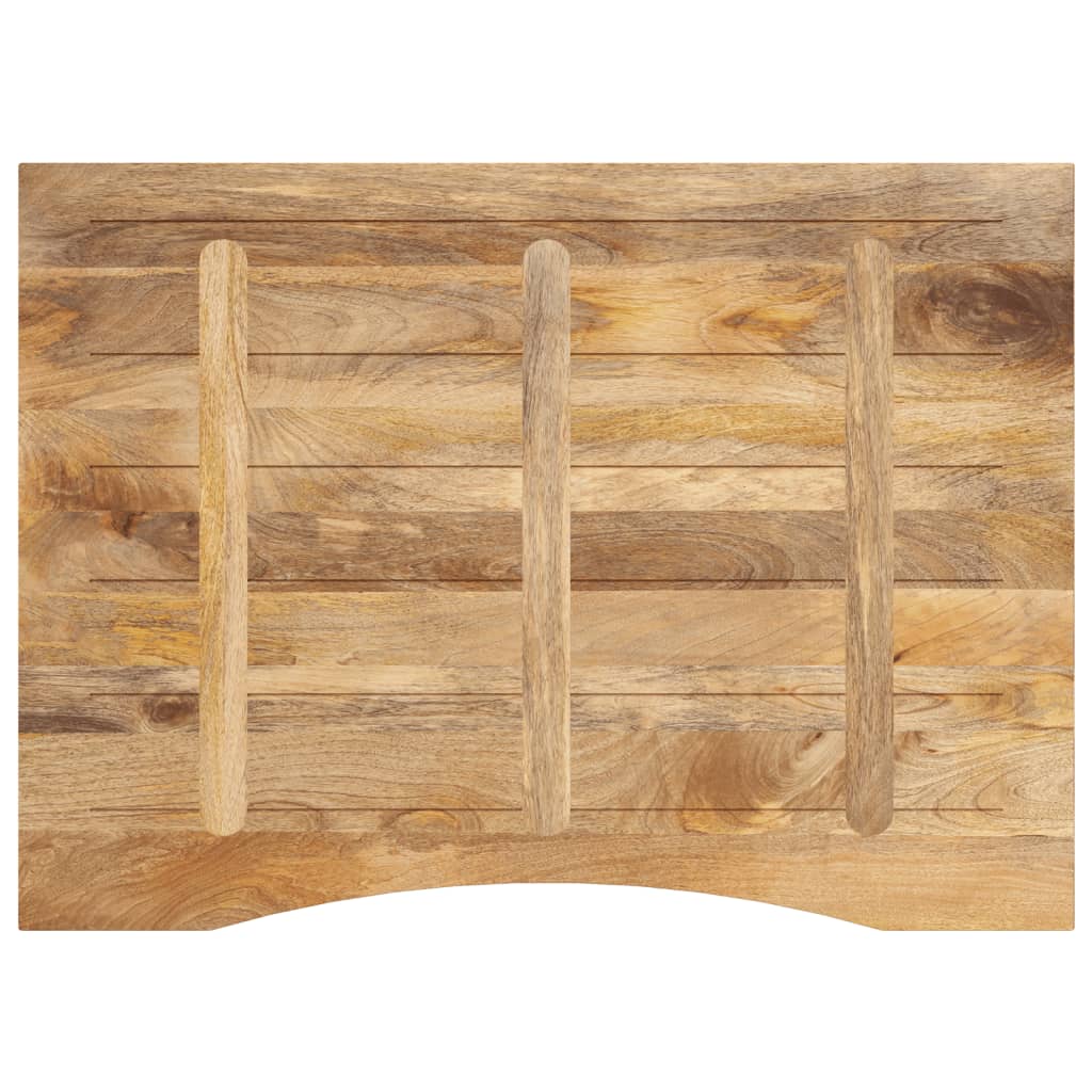 Bureaublad met ronding 110x80x2,5 cm massief ruw mangohout is nu te koop bij PeponiXL, paradijselijk wonen!
