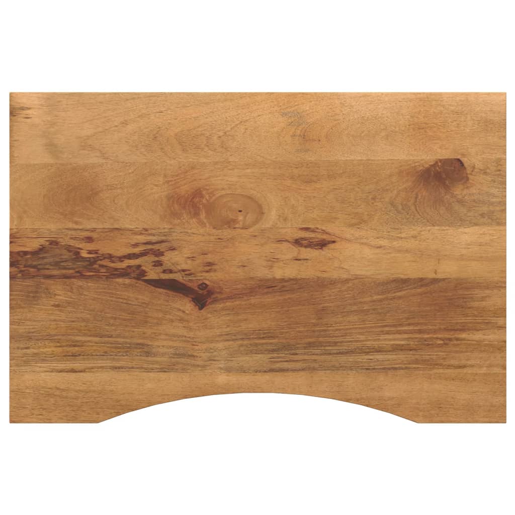 Bureaublad met ronding 80x50x2,5 cm massief ruw mangohout is nu te koop bij PeponiXL, paradijselijk wonen!