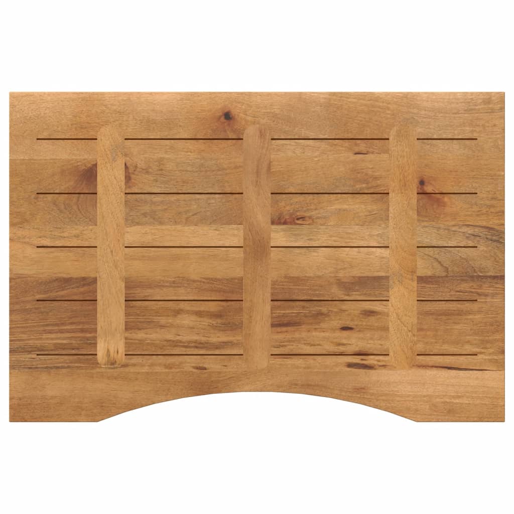Bureaublad met ronding 80x50x2,5 cm massief ruw mangohout is nu te koop bij PeponiXL, paradijselijk wonen!