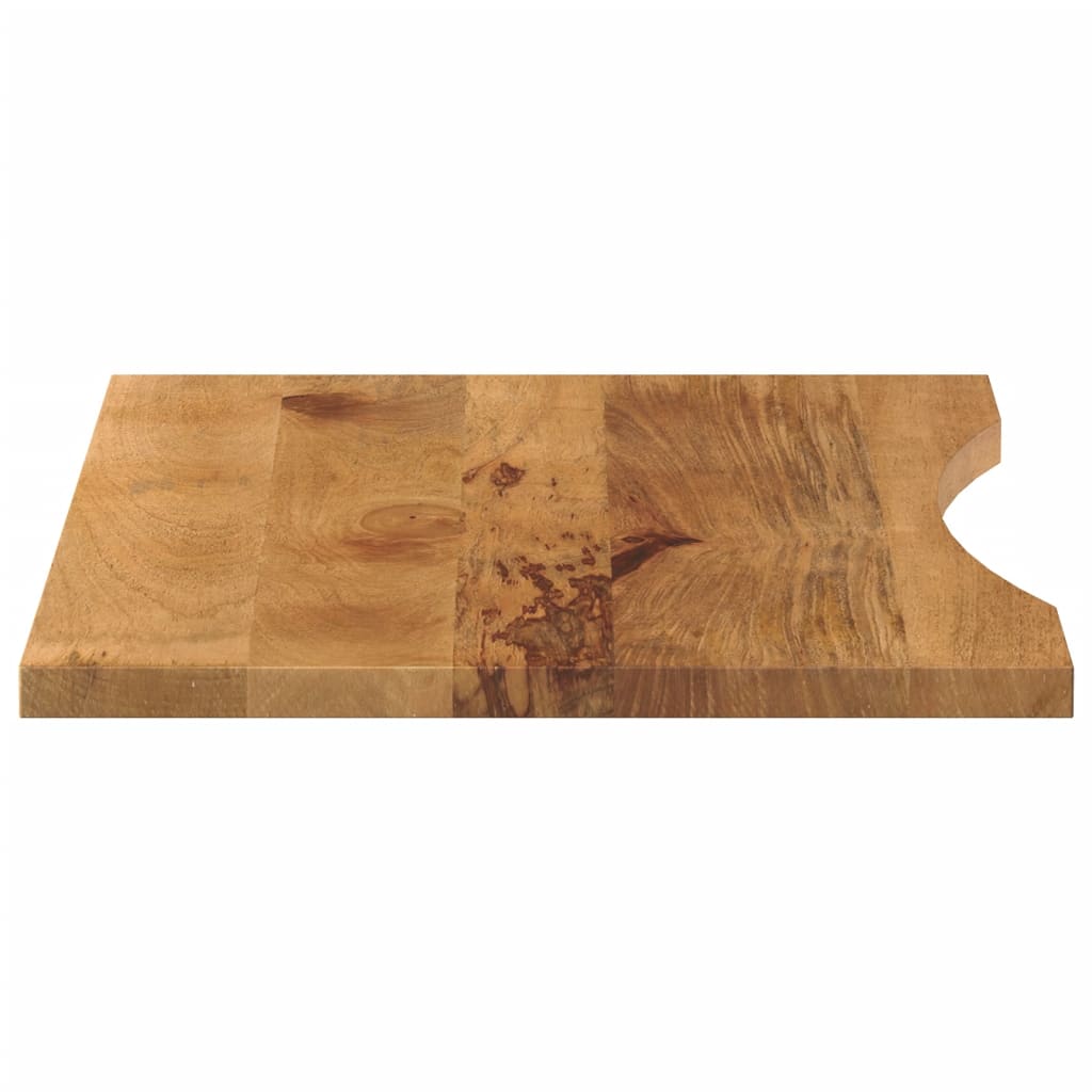 Bureaublad met ronding 90x50x2,5 cm massief ruw mangohout is nu te koop bij PeponiXL, paradijselijk wonen!